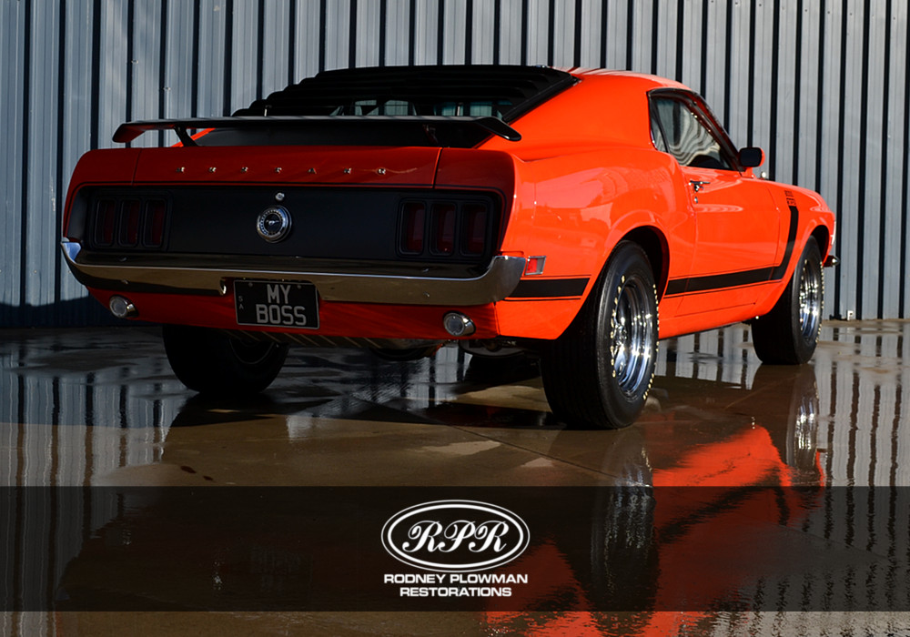 Thoroughbred BOSS 302 Orange Rear Award Winner Rodney Plowman Restorations