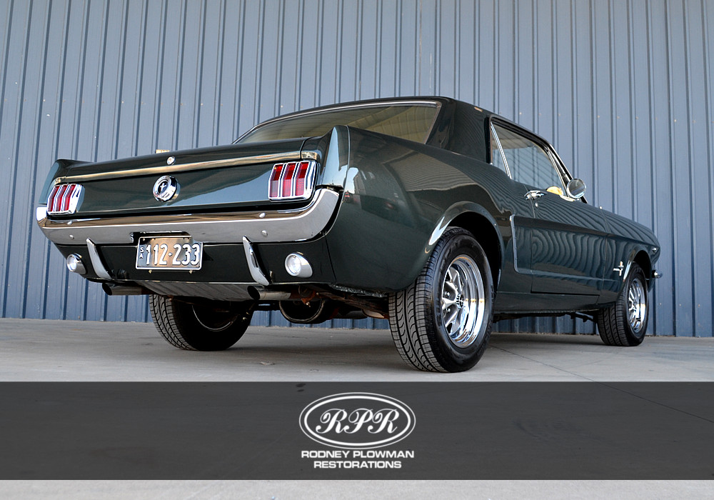 1965 Ford Mustang Green Rear Rodney Plowman Restorations